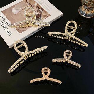 Faux Pearl/ Rhinestone Hair Claw