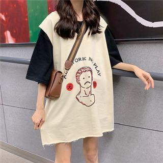 Print V-neck Vest