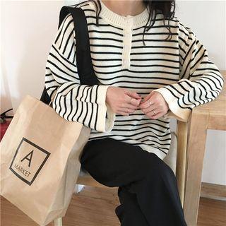 Striped Henley Sweater