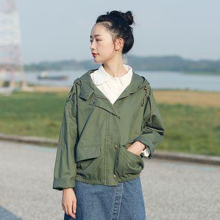 Hooded Cropped Parka