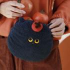 Cartoon Fleece Mini Crossbody Bag Dark Blue - One Size