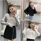 Batwing Long-sleeve Knit Top
