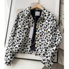 Cow Print Single-breasted Jacket