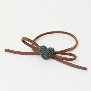 Heart Bow Hair Tie