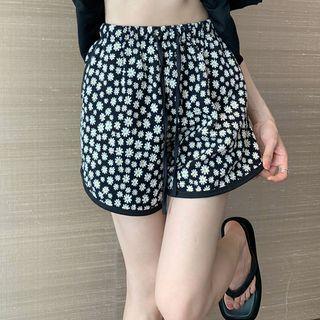 Floral High Waist Shorts