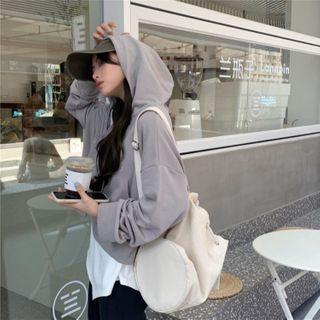 Zip-detail Hoodie / Short-sleeve T-shirt