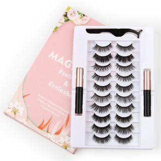 False Eyelashes 6d-20 - Black - One Size