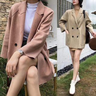 Double Breasted Plain Blazer