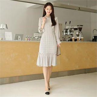 Ruffle-trim Polka-dot Dress