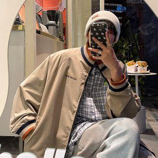 Contrast-trim Oversized Jacket