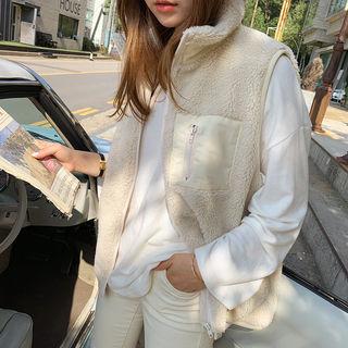 Zip-up Sherpa Fleece Vest
