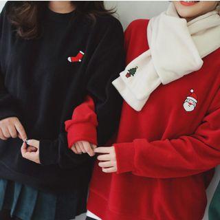 Christmas Embroidered Pullover