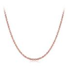 Simple And Fashion Plated Rose Gold Twisted Rope Necklace Rose Gold - One Size