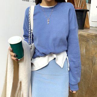 Fleece-lined Cropped Pullover