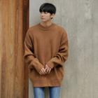 Crew-neck Oversized Knit Pullover