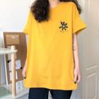 Printed Short-sleeve T-shirt Yellow - One Size