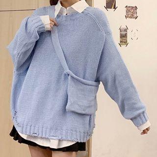 Plain Shirt / Sweater / Belt Bag / Set