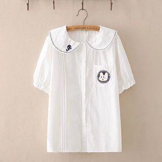 Collared Embroidered Shirt