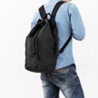 Drawstring Canvas Backpack