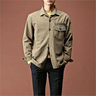 Washed Cotton Shirt Jacket