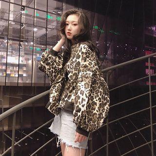 Loose-fit Leopard-print Jacket
