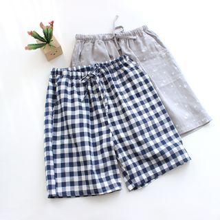 Print Straight Leg Lounge Shorts