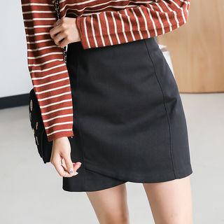 Petal-hem A-line Miniskirt