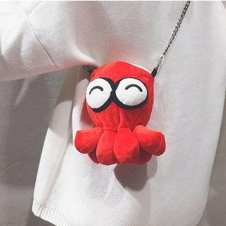 Octopus Shape Furry Crossbody Bag