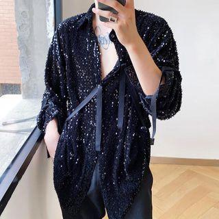 Sequin Strappy Shirt