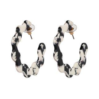 Acrylic Open Hoop Earring As Shown In Figure - One Size