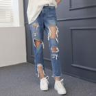 Cutout Relaxed-fit Jeans