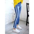 Banding-side Straight-cut Jeans