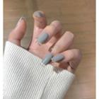 Glitter Faux Nail Tips Jp1583b3 - Airy Blue & Gray - One Size