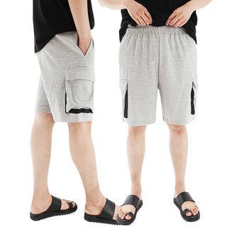 Plus Size Cotton Cargo Shorts
