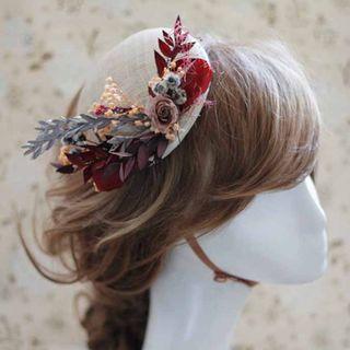 Wedding Floral Pillbox Hat