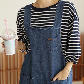 Puff-sleeve Boxy Stripe T-shirt