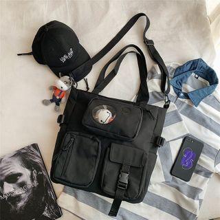 Front Pocket Buckled Cross Shoulder Bag
