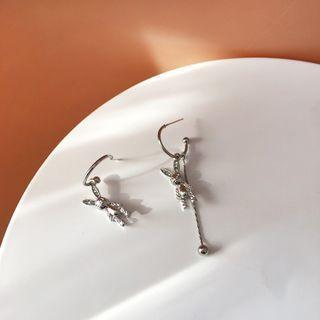 Rabbit Drop Earring 1 Pair - Rabbit Drop Earring - Silver - One Size