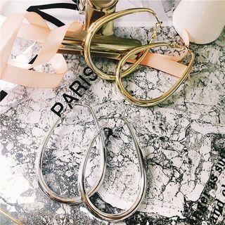 Alloy Irregular Hoop Earring