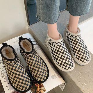 Check Snow Short Boots