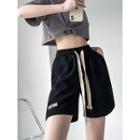 Cord-details Cotton Shorts In 7 Colors