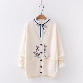 Cat Cardigan / Blouse / Set