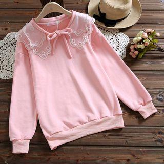 Lace-collar Sweatshirt