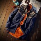 Long-sleeve Fleece-lined Panel Shirt
