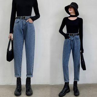Washed Straight Leg Jeans (various Designs)