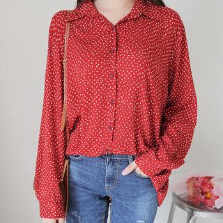 Long-sleeve Dot Shirt