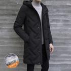 Quilted Hooded Long Coat