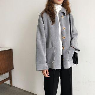 Single Breasted Fleece Jacket