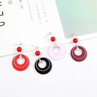 Plastic Hoop Dangle Earring