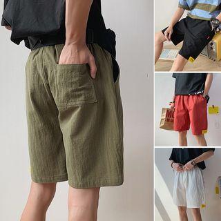Linen Cargo Shorts
